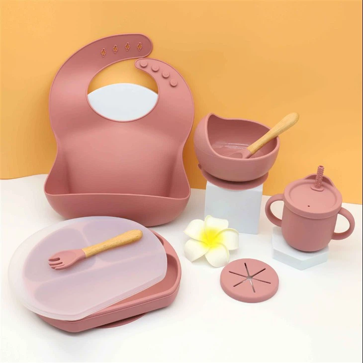 Silicone Toddler Dinnerware Utensils Set